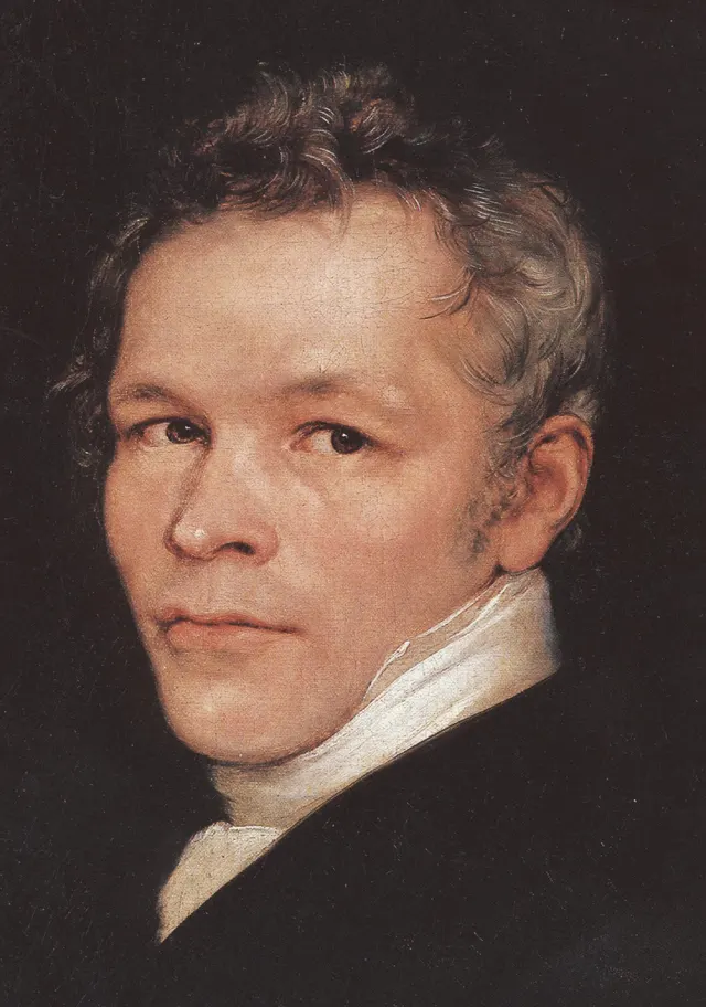 Carl Joseph Begas: Karl Friedrich Schinkellabel QS:Lde,"Karl Friedrich Schinkel"