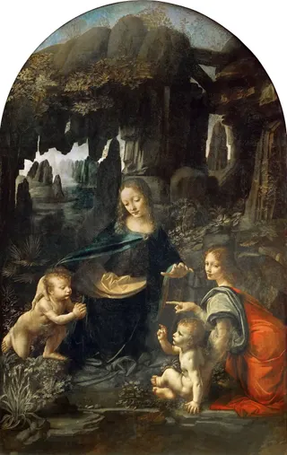Leonardo da Vinci: Felsgrottenmadonna label QS:Lit,"Vergine delle Rocce" label QS:Lfr,"La Vierge aux rochers" label QS:Leu,"Arroketako Ama Birjina" label QS:Lel,"Παναγία των Βράχων" label QS:Lzh,"岩间圣母" label QS:Lca,"La Verge de les Roques" label QS:Luk,"Мадонна в скелях" label QS:Lde,"Felsgrottenmadonna" label QS:Lpt,"Virgem das Rochas" label QS:Lth,"พระแม่มารีแห่งภูผา" label QS:Lfa,"بانوی صخره‌ها" label QS:Laf,"Madonna van die Rotse" label QS:Lsv,"Madonnan i grottan" label Q