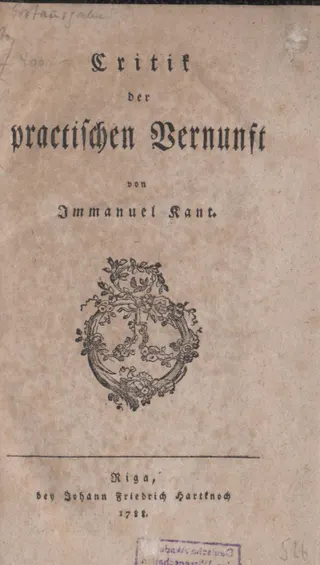 Immanuel Kant: Critique of Practical Reason (German edition)