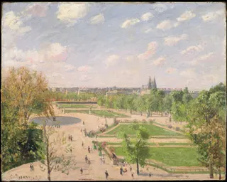 Camille Pissarro: The Garden of the Tuileries on a Spring Morning