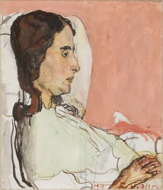 Ferdinand Hodler: Madame Valentine Godé-Darel maladelabel QS:Lpt-br,"Madame Valentine Godé-Darel malade"label QS:Len,"Madame Valentine Godé-Darel malade"label QS:Lfr,"Madame Valentine Godé-Darel malade"label QS:Lda,"Madame Valentine Godé-Darel malade"