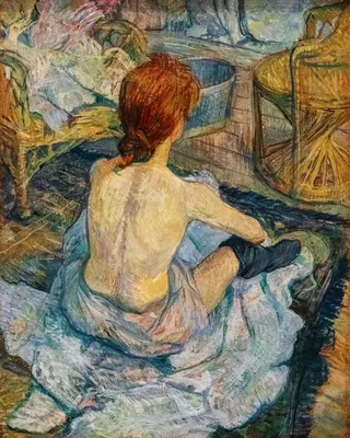 Didier Descouens: (Albi) Rousse (La Toilette) - 1889 - Henri de Toulouse-Lautrec - Musée d'Orsay, Paris