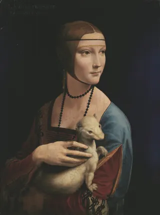 Leonardo da Vinci: Dame mit dem Hermelin (Porträt der Cecilia Gallerani).