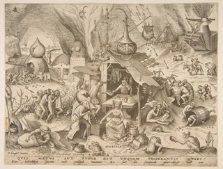 Pieter Bruegel the Elder: Avarice (Avaritia), from the series The Seven Deadly Sins
