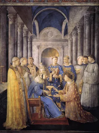 Fra Angelico: St Peter Consacrates St Lawrence as Deacon