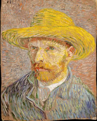 Vincent van Gogh: Self-Portrait with a Straw Hat (obverse: The Potato Peeler)