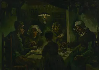 Vincent van Gogh: Niederländisch: De Aardappeleters Die Kartoffelessertitle QS:P1476,nl:"De Aardappeleters"label QS:Lnl,"De Aardappeleters"label QS:Lro,"ro:Mâncătorii de Cartofi"label QS:Lnap,"nap:Magnapatane"label QS:Lfr,"Les Mangeurs de pommes de terre"label QS:Laf,"Die aartappeleters"label QS:Len,"The Potato Eaters"label QS:Lca,"Menjant patates"label QS:Lde,"Die Kartoffelesser"label QS:Lfa,"سیبزمینی خورها"label QS:Lzh,":吃馬鈴薯的人"label QS:Lja,"ジャガイモを食べる人々"label QS:Lit,"I mang