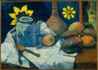 Paul Gauguin: Still Life with Teapot and Fruit