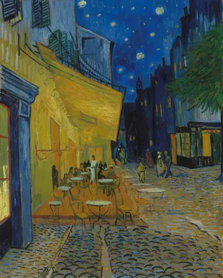 Vincent van Gogh: Englisch: Café Terrace at Night Caféterrasse am Abendtitle QS:P1476,en:"Café Terrace at Night "label QS:Len,"Café Terrace at Night "label QS:Les,"Terraza de café por la noche"label QS:Lhu,"Éjjeli kávézó"label QS:Lca,"Terrassa de cafè a la nit"label QS:Lde,"Caféterrasse am Abend"label QS:Lbe,"Начная тэраса кафэ"label QS:Lhy,"Սրճարանի գիշերային տեռասը"label QS:Lzh,"夜晚露天咖啡座"label QS:Lro,"Terasa Cafenelei Noaptea"label QS:Lja,"夜のカフェテラス"label QS:Lsv,"Cafeterrass 