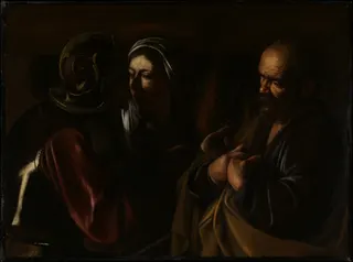 Caravaggio (Michelangelo Merisi): The Denial of Saint Peter