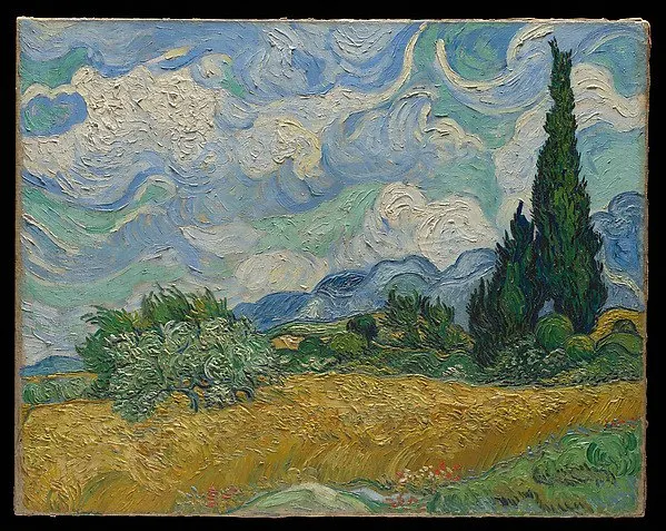 Vincent van Gogh: Wheat Field with Cypresses