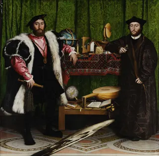 Hans Holbein der Jüngere: Spanisch: Los Embajadores Die Gesandtentitle QS:P1476,es:"Los Embajadores "label QS:Les,"Los Embajadores "label QS:Lhu,"A nagykövetek (ifjabb Holbein festménye)"label QS:Leu,"Enbaxadoreak"label QS:Lca,"Els ambaixadors"label QS:Lde-ch,"Die Gesandten"label QS:Lde,"Die Gesandten"label QS:Len-gb,"The Ambassadors"label QS:Lfa,"سفیران"label QS:Lbg,"Посланиците"label QS:Lda,"Ambassadørerne"label QS:Ltr,"Elçiler"label QS:Lja,"大使たち"label QS:Larz,"السفراء"labe