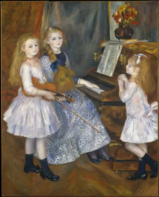 Auguste Renoir: The Daughters of Catulle Mendès, Huguette (1871–1964), Claudine (1876–1937), and Helyonne (1879–1955)
