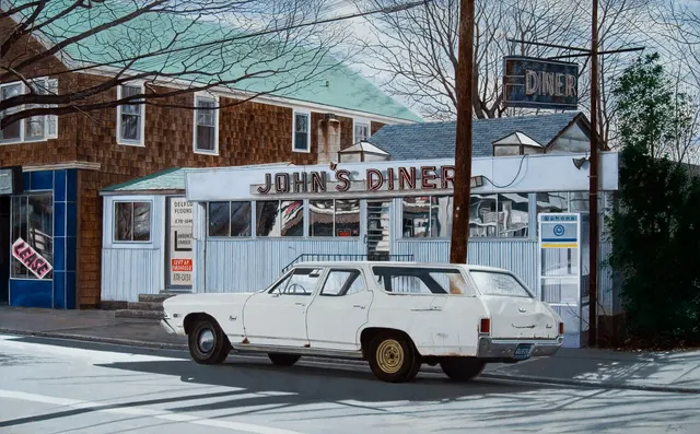 John Baeder: John's Diner by John Baeder