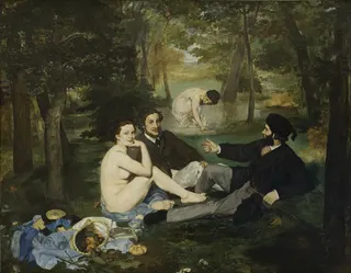 Édouard Manet: Le Déjeuner sur l'herbe Englisch: Luncheon on the Grass Das Frühstück im Grünentitle QS:P1476,en:"Luncheon on the Grass"label QS:Len,"Luncheon on the Grass"