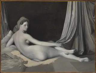 Jean Auguste Dominique Ingres: Odalisque in Grisaille