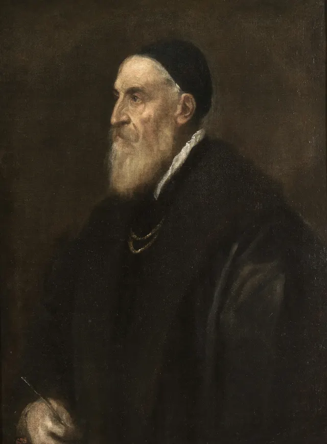 Tizian: Spanisch: Autorretrato Selbstporträttitle QS:P1476,es:"Autorretrato "label QS:Les,"Autorretrato "label QS:Ltr,"Otoportre"label QS:Lja,"自画像 (ティツィアーノ)"label QS:Lfr,"Autoportrait"label QS:Lhe,"דיוקן עצמי (טיציאן, מדריד)"label QS:Lnl,"Zelfportret"label QS:Lit,"Autoritratto"label QS:Len,"Self-Portrait"label QS:Lzh,"自畫像"label QS:Lde,"Selbstporträt"