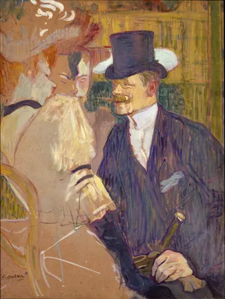 Henri de Toulouse-Lautrec: The Englishman (William Tom Warrener, 1861–1934) at the Moulin Rouge