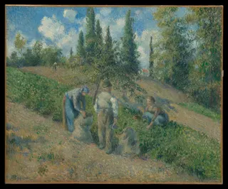 Camille Pissarro: The Harvest, Pontoise (La Récolte, Pontoise)