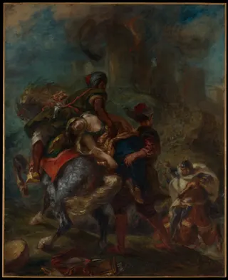 Eugène Delacroix: The Abduction of Rebecca