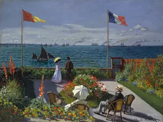 Claude Monet: Französisch: Terrasse à Sainte-Adresse Garten in Sainte-Adressetitle QS:P1476,fr:"Terrasse à Sainte-Adresse"label QS:Lfr,"Terrasse à Sainte-Adresse"