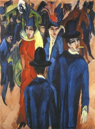 Ernst Ludwig Kirchner: Berliner Straßenszenelabel QS:Les,"Escena de calle de Berlín"label QS:Lit,"Scena di strada berlinese"label QS:Lfr,"Scène de rue à Berlin"label QS:Lcs,"Berlínská pouliční scéna"label QS:Lsv,"Gatuscen i Berlin"label QS:Lpt,"Cena de rua de Berlim"label QS:Lhe,"סצנת רחוב ברלינאית"label QS:Lnl,"Street scene in Berlin"label QS:Lgl,"A rúa"label QS:Lde,"Berliner Straßenszene"label QS:Lff,"Berlin Street Scene"label QS:Lbe,"Берлінская вуліца"label QS:Len,"Berlin 