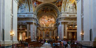 Fiat 500e: Church of Sant'Ignazio di Loyola - interno