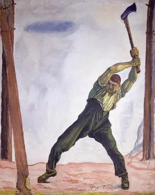 Ferdinand Hodler: Le Bûcheron, par Ferdinand Hodler