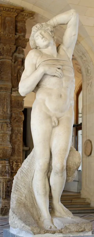 Michelangelo Buenarroti (1475-1564): Dying slave Louvre MR 1590