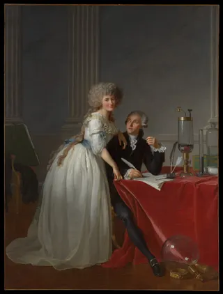 Jacques Louis David: Antoine Laurent Lavoisier (1743–1794) and Marie Anne Lavoisier (Marie Anne Pierrette Paulze, 1758–1836)