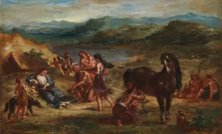 Eugène Delacroix: Ovid among the Scythians