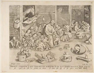 Pieter Bruegel the Elder: The Ass at School