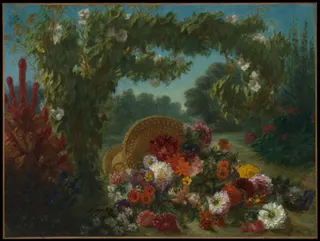 Eugène Delacroix: Basket of Flowers