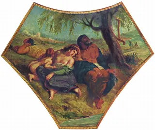 Eugène Delacroix: Malerei in der Kuppel der Theologie, Szene: Babylonische Gefangenschaft