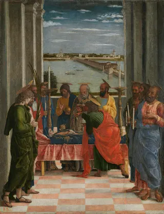Andrea Mantegna: Der Tod Mariä, Fragment