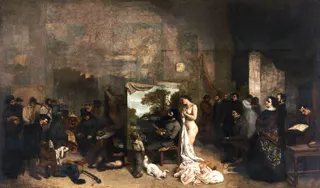 Gustave Courbet: Englisch: The Painter's Studio Das Atelier des Künstlerstitle QS:P1476,en:"The Painter's Studio "label QS:Len,"The Painter's Studio "label QS:Lit,"L'atelier dell'artista"label QS:Lhe,"הסטודיו של הצייר"label QS:Lfr,"L'Atelier du peintre"label QS:Lcs,"Ateliér"label QS:Lhr,"Stvarna alegorija"label QS:Leu,"Artistaren langela"label QS:Lar,"استوديو الرسام"label QS:Ltr,"Sanatçının Stüdyosu"label QS:Lca,"El taller del pintor"label QS:Lnb,"Malerens atelier"label QS:Ld