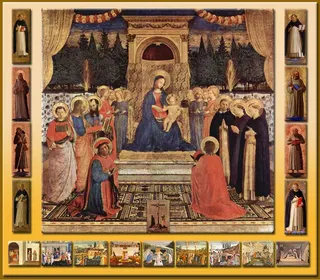 Fra Angelico: Altarbild von San Marcolabel QS:Lsl,"Oltarna slika San Marco"label QS:Lfr,"Pala di San Marco"label QS:Larz,"سان ماركو التربيس"label QS:Lnl,"San Marco Altarpiece"label QS:Les,"Retablo de San Marcos"label QS:Lla,"Altaria Conventus Sancti Marci Florentiae"label QS:Lru,"Алтарь Сан-Марко"label QS:Lde,"Altarbild von San Marco"label QS:Lit,"Pala di San Marco"label QS:Len,"San Marco Altarpiece"label QS:Lhy,"Սան Մարկոյի զոհասեղան"label QS:Lzh,"圣马尔谷祭台画"label QS:Lda,"San M