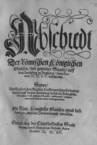 User:Michail: Druck Augsburger Reichsfrieden