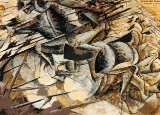 Umberto Boccioni: Charge of the Lancers