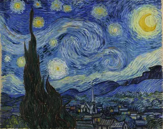 Vincent van Gogh: Englisch: The Starry Night Sternennachttitle QS:P1476,en:"The Starry Night"label QS:Len,"The Starry Night"label QS:Les,"La noche estrellada"label QS:Lmk,"Ѕвездена ноќ"label QS:Lfr,"La Nuit étoilée"label QS:Lar,"ليلة النُجُوم"label QS:Lbr,"An Noz stergannek"label QS:Lca,"La nit estelada"label QS:Lzh,"星夜"label QS:Lja,"星月夜"label QS:Lfi,"Tähtikirkas yö"label QS:Lbe-tarask,"Зорная ноч"label QS:Lth,"คืนดาวเกลื่อนฟ้า (ฟาน ก็อกฮ์)"label QS:Lbg,"Звездна нощ"label QS: