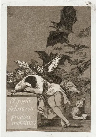 Francisco Goya y Lucientes (Spain, Fuendetodos, 1746-1828): The sleep of reason produces monsters