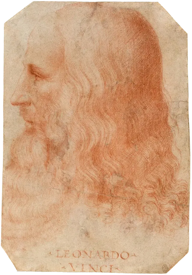 Francesco Melzi zugeschrieben: Portrait of Leonardo da Vincilabel QS:Len,"Portrait of Leonardo da Vinci"label QS:Les,"Retrato de Leonardo da Vinci"label QS:Lfr,"Portrait de Léonard de Vinci"