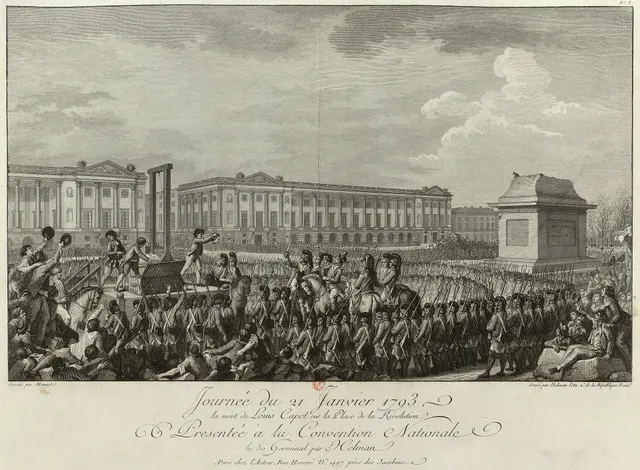Isidore Stanislas Helman / Nach Charles Monnet: Exécution de Louis XVI