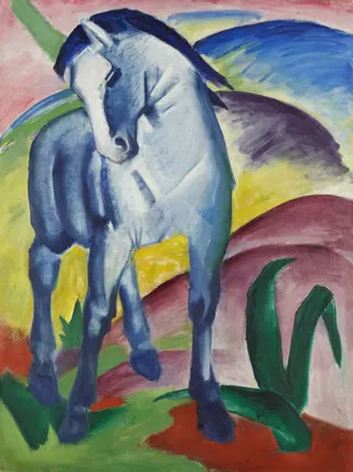 Franz Marc: Blaues Pferd Ititle QS:P1476,de:"Blaues Pferd I"label QS:Lde,"Blaues Pferd I"