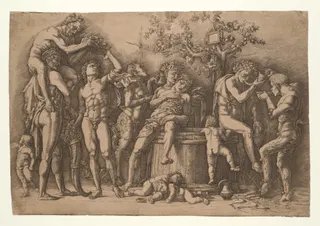 Andrea Mantegna: Bacchanal with a Wine Vat